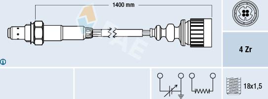 FAE 77175 - Sonde lambda cwaw.fr