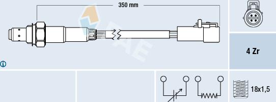 FAE 77170 - Sonde lambda cwaw.fr