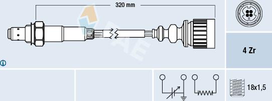 FAE 77172 - Sonde lambda cwaw.fr