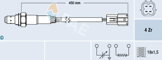 FAE 77394 - Sonde lambda cwaw.fr