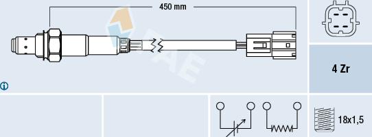 FAE 77393 - Sonde lambda cwaw.fr