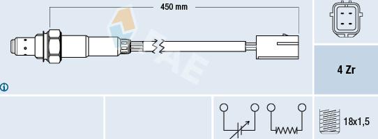 FAE 77348 - Sonde lambda cwaw.fr