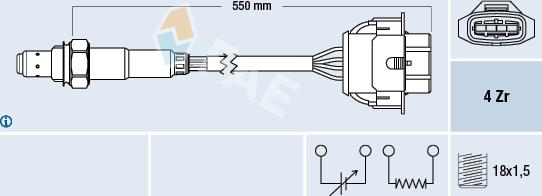 FAE 77342 - Sonde lambda cwaw.fr