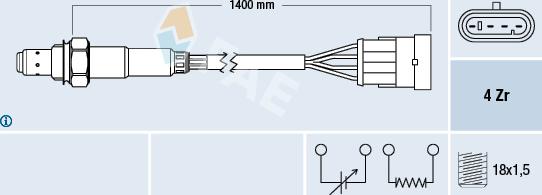 FAE 77364 - Sonde lambda cwaw.fr