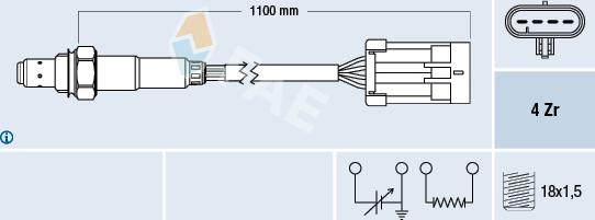 FAE 77361 - Sonde lambda cwaw.fr