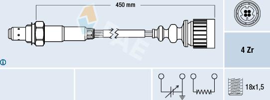 FAE 77367 - Sonde lambda cwaw.fr