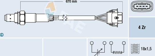 FAE 77304 - Sonde lambda cwaw.fr