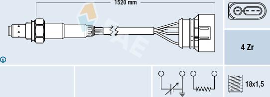 FAE 77301 - Sonde lambda cwaw.fr