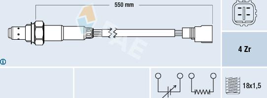 FAE 77310 - Sonde lambda cwaw.fr