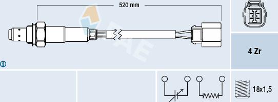 FAE 77318 - Sonde lambda cwaw.fr