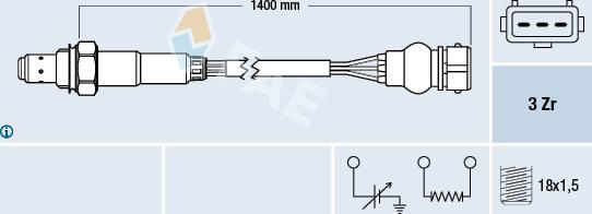 FAE 77317 - Sonde lambda cwaw.fr