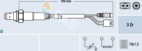 FAE 77381 - Sonde lambda cwaw.fr