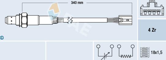 FAE 77388 - Sonde lambda cwaw.fr