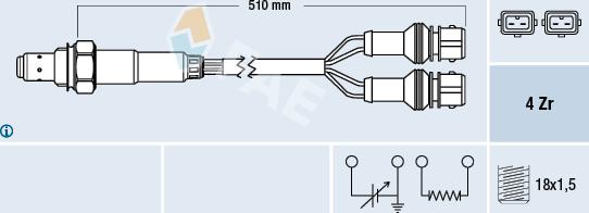 FAE 77387 - Sonde lambda cwaw.fr