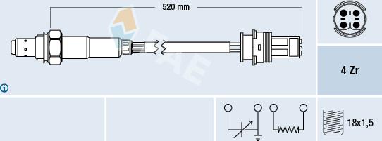 FAE 77335 - Sonde lambda cwaw.fr