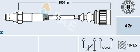 FAE 77337 - Sonde lambda cwaw.fr