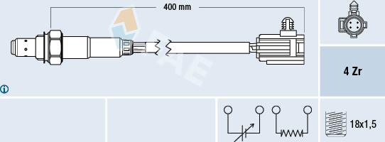 FAE 77325 - Sonde lambda cwaw.fr