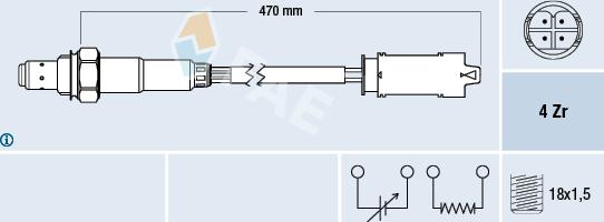 FAE 77326 - Sonde lambda cwaw.fr