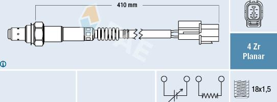 FAE 77320 - Sonde lambda cwaw.fr