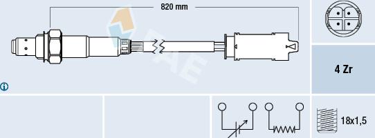 FAE 77327 - Sonde lambda cwaw.fr