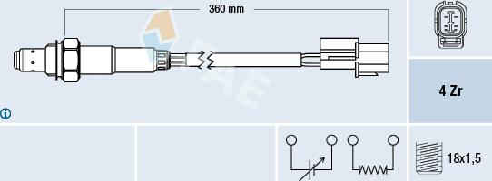 FAE 77375 - Sonde lambda cwaw.fr