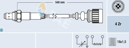 FAE 77376 - Sonde lambda cwaw.fr