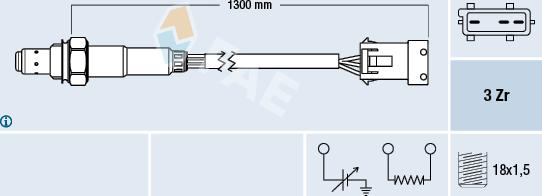 FAE 77370 - Sonde lambda cwaw.fr