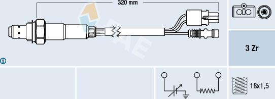 FAE 77378 - Sonde lambda cwaw.fr