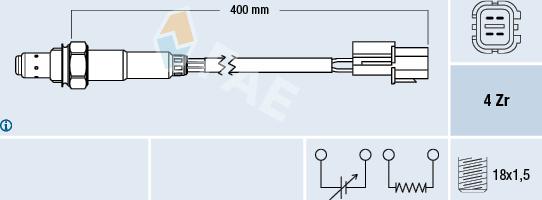 FAE 77290 - Sonde lambda cwaw.fr