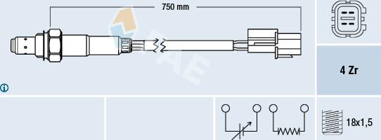 FAE 77291 - Sonde lambda cwaw.fr