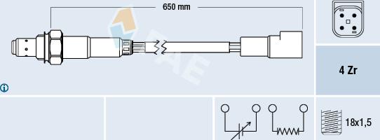 FAE 77245 - Sonde lambda cwaw.fr