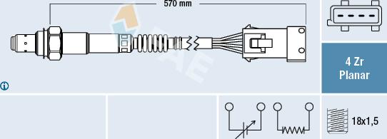 FAE 77240 - Sonde lambda cwaw.fr