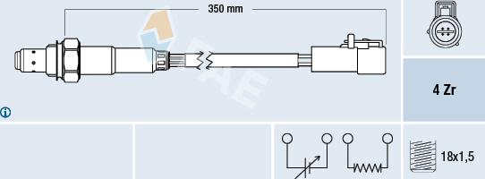 FAE 77264 - Sonde lambda cwaw.fr