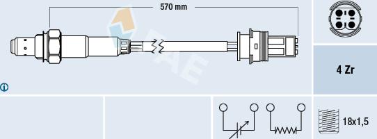 FAE 77268 - Sonde lambda cwaw.fr