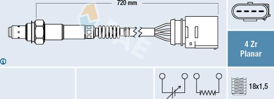 FAE 77204 - Sonde lambda cwaw.fr