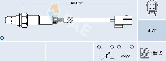 FAE 77216 - Sonde lambda cwaw.fr