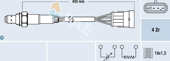 FAE 77218 - Sonde lambda cwaw.fr