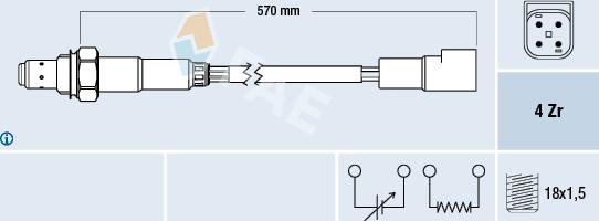 FAE 77212 - Sonde lambda cwaw.fr