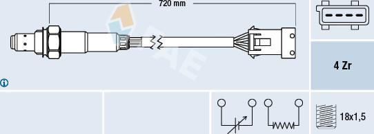 FAE 77280 - Sonde lambda cwaw.fr