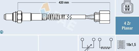 FAE 77288 - Sonde lambda cwaw.fr