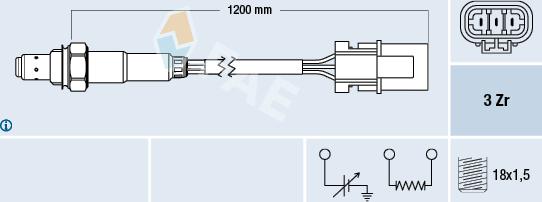 FAE 77231 - Sonde lambda cwaw.fr