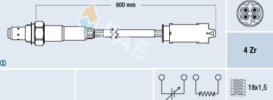 FAE 77237 - Sonde lambda cwaw.fr