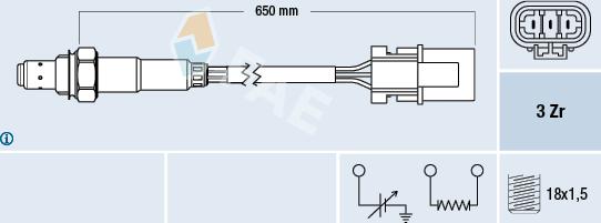 FAE 77229 - Sonde lambda cwaw.fr