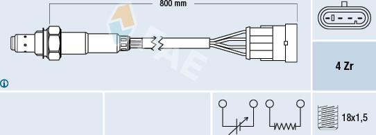 FAE 77220 - Sonde lambda cwaw.fr