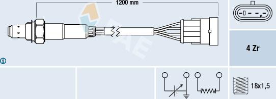 FAE 77221 - Sonde lambda cwaw.fr