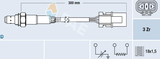 FAE 77228 - Sonde lambda cwaw.fr