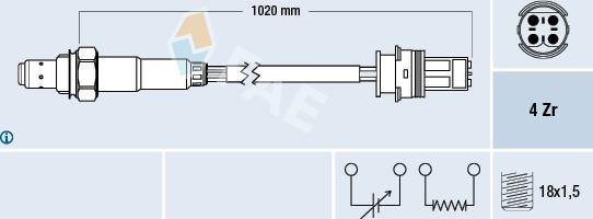 FAE 77275 - Sonde lambda cwaw.fr