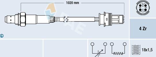 FAE 77277 - Sonde lambda cwaw.fr