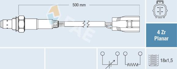 FAE 77790 - Sonde lambda cwaw.fr