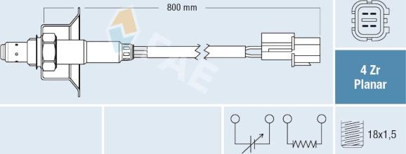 FAE 77765 - Sonde lambda cwaw.fr